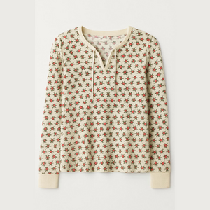 Lucky Brand rose bud Floral Print Women's Top - S/P